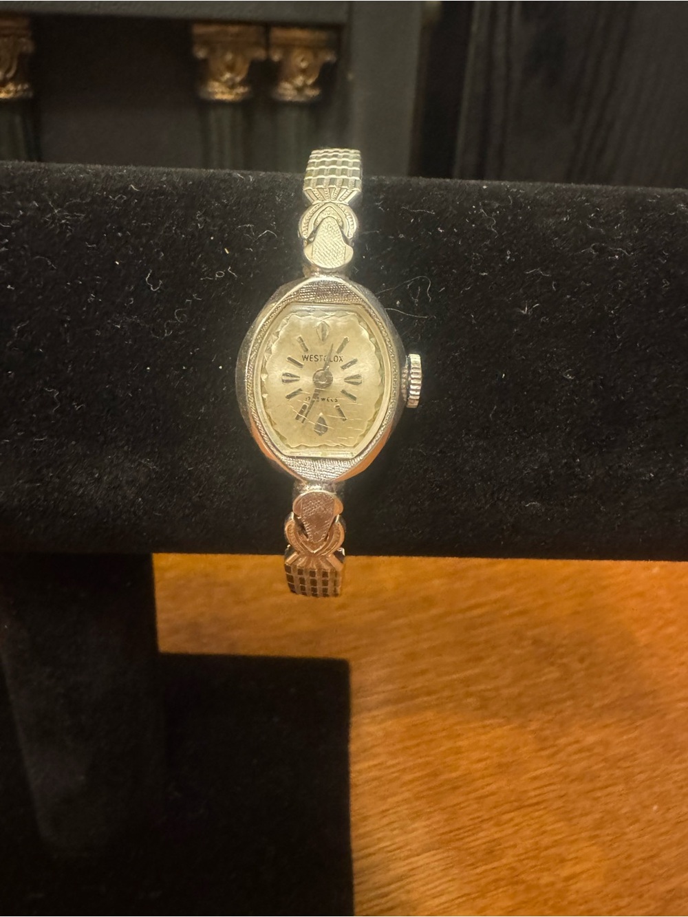 Vintage Ladies Westclox Windup Bracelet Watch in Silver-Tone